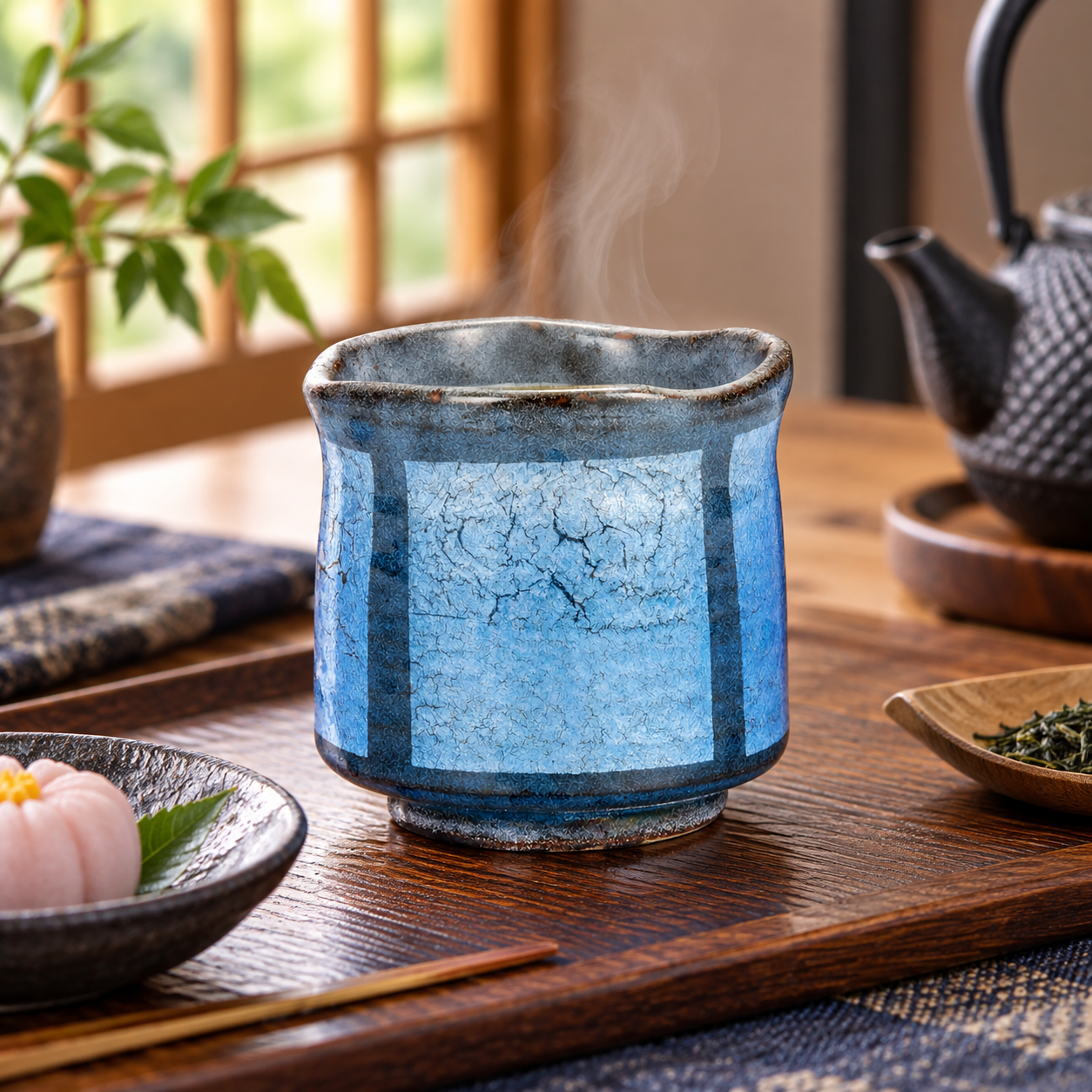 KUTANI WARE YUNOMI GINSAI