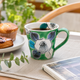 JAPANESE KUTANI MUG KOZOME TUBAKI GREEN /KOKUZOU KILN