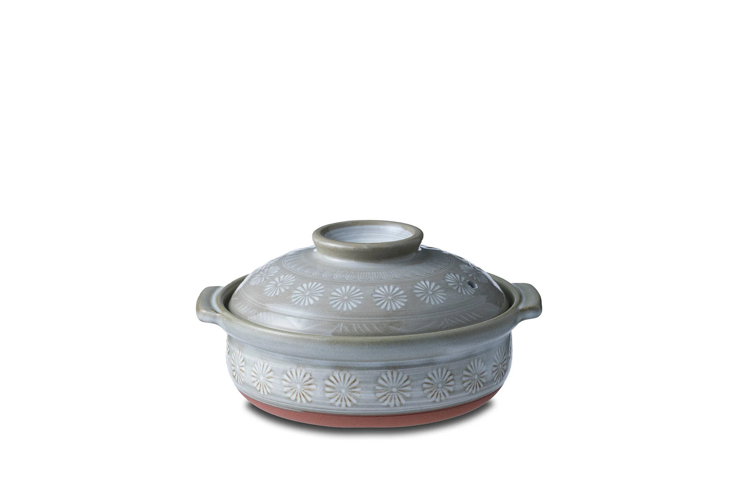 DONABE GINPO (JAPANESE CLAY POT) HANA MISHIMA – SIZE 6