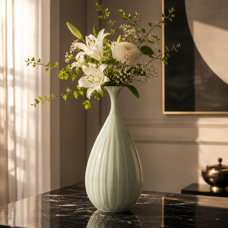 KUTANI WARE OUJIYUU VASE (RENBEN)/ MYOUSENTOUBOU