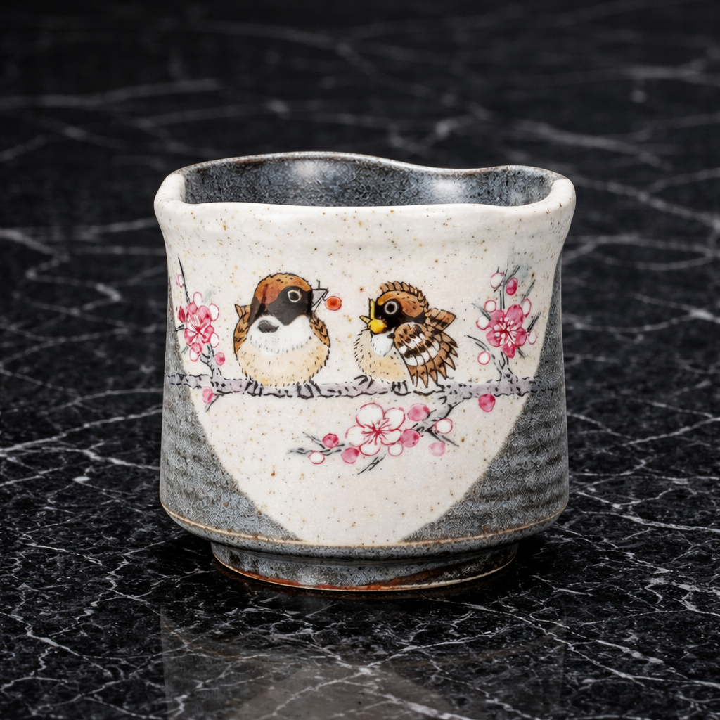 KUTANI WARE LARGE YUNOMI TEACUP – SPARROW DESIGN