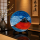KUTANI WARE DECORATIVE PLATE HOKUSAI GAIFŪ KAISEI STYLE BIZAN KILN