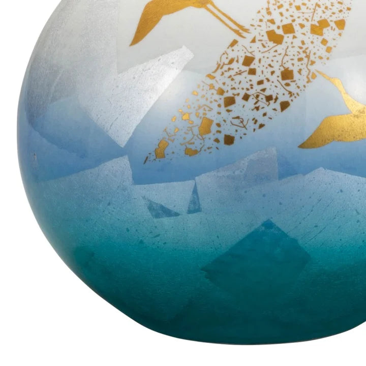 KUTANI WARE FLOWER VASE GINSAI KINTSURU