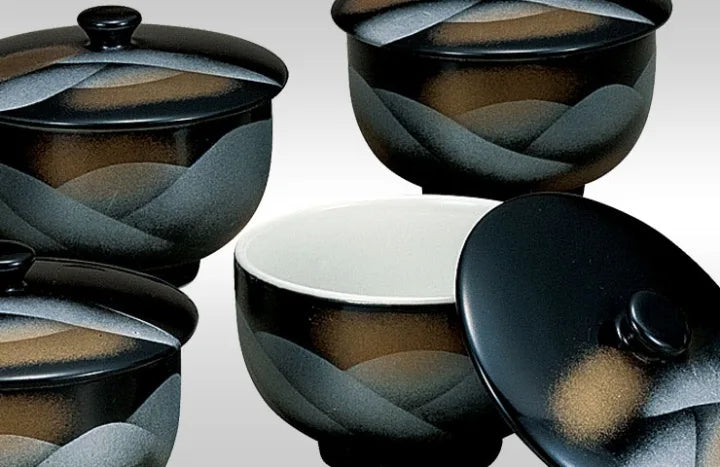 JAPANESE KUTANI PORCELAIN TEA SET WITH LID – RENZAN MOTIF