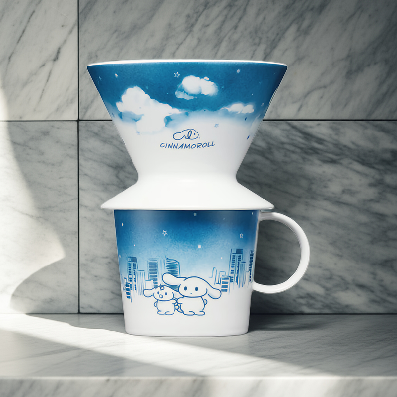 CINNAMOROLL COFFEE DRIPPER & MUG SET HASAMI WARE