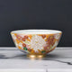 KUTANI WARE RICE BOWL KIN-HANZUME DESIGN JAPANESE CERAMIC BOWLS