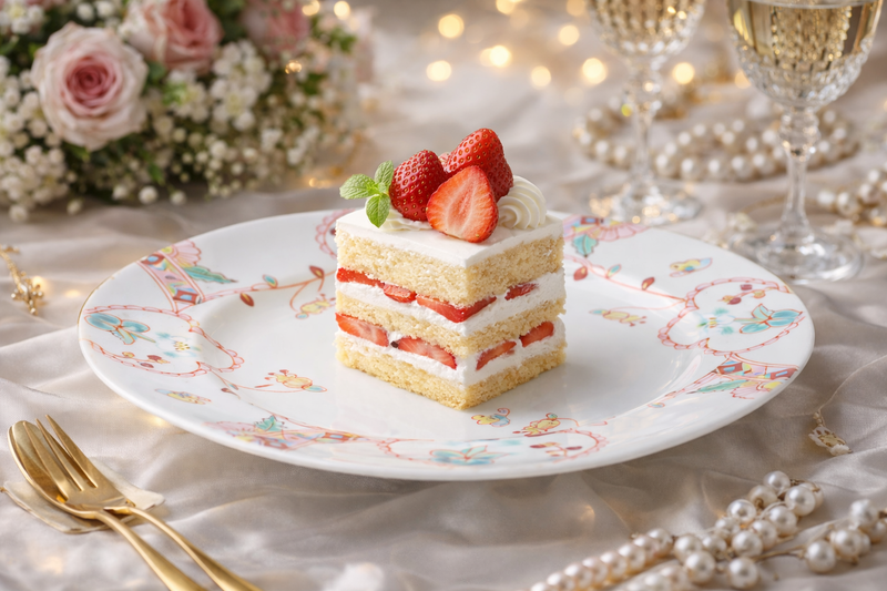 KUTANI WARE 6.5″ PLATE “SPRING CHORUS”  GINSHU KILN 