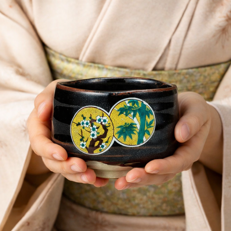 KUTANI WARE MATCHA BOWL