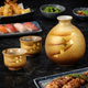 KUTANI WARE SAKE SET – GOLD LEAF DESIGN 