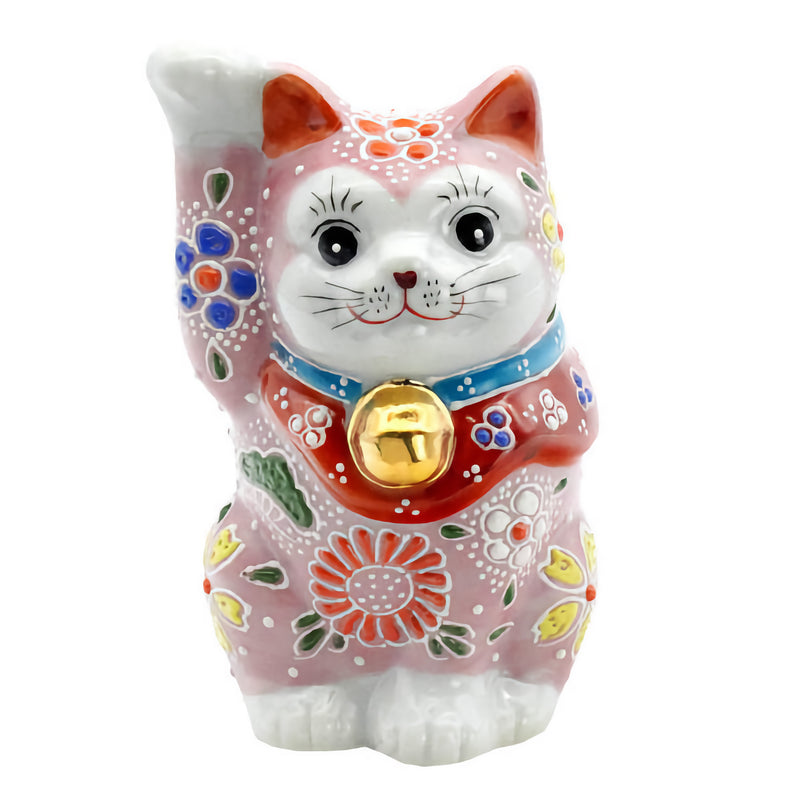 KUTANI JAPANESE LUCKY CAT(MANEKI NEKO) PINK-MORI