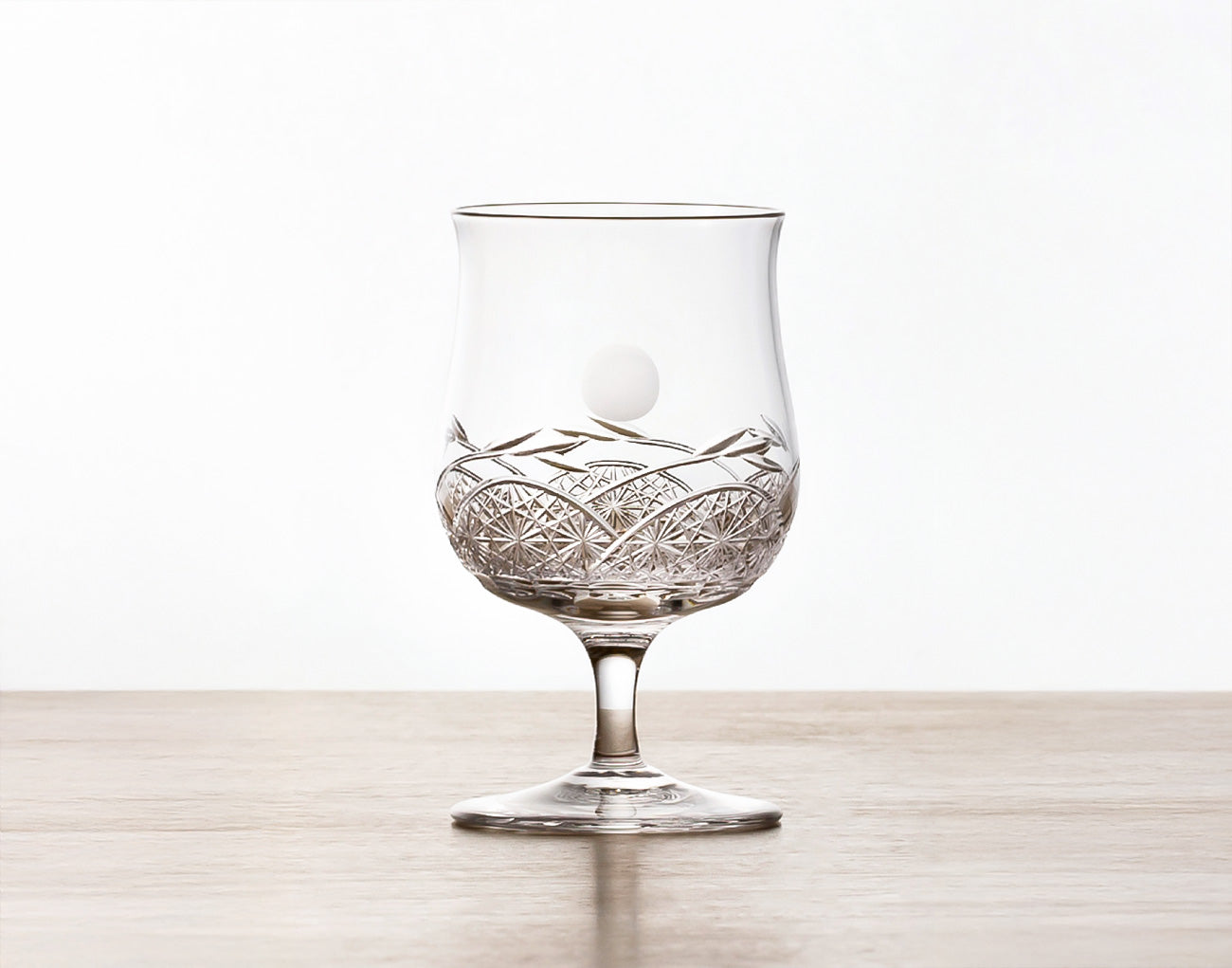 SAKE GLASS, EDO KIRIKO “MOON”