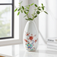 ARITA WARE HANGING BELL-SHAPED SINGLE FLOWER VASE “UME & BIRD” DESIGN – KAKIEMON KILN (MEDIUM)