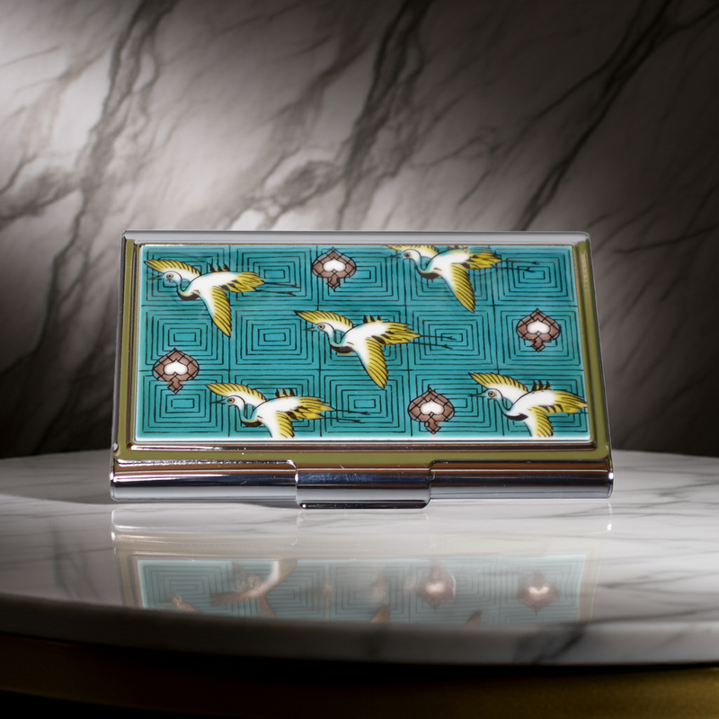 KUTANI JAPANESE CARD CASE CRANE /SEIKOU KLIN
