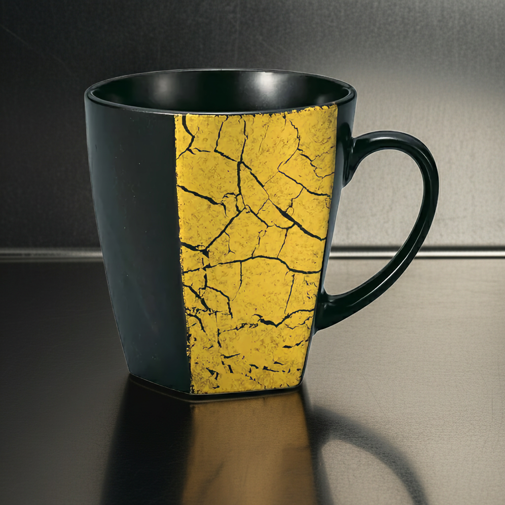 KUTANI WARE MUG CUP – GOLD LEAF DESIGN / MEIZAN KILN (GIFT BOX INCLUDED)