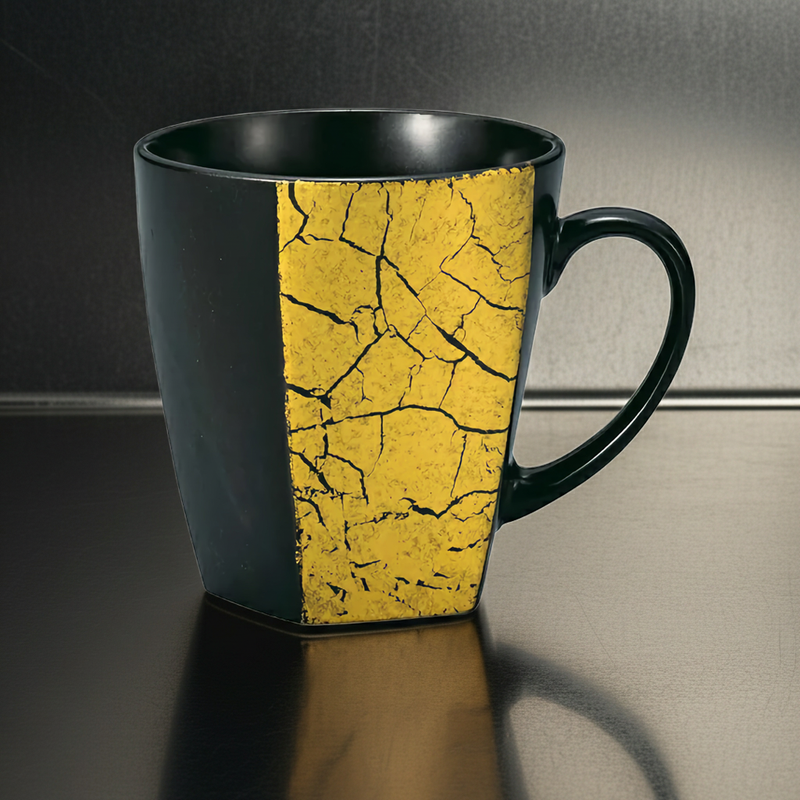 KUTANI WARE MUG CUP – GOLD LEAF DESIGN / MEIZAN KILN (GIFT BOX INCLUDED)