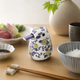 ARITA WARE NISHIKI PURPLE ARABESQUE KINGFISHER-SHAPED SOY SAUCE DISPENSER / KOURAKU KILN