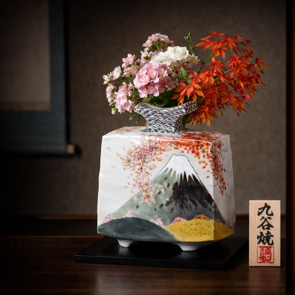 Japanese Ceramic Vase | Kutani Ware & Handmade Traditional