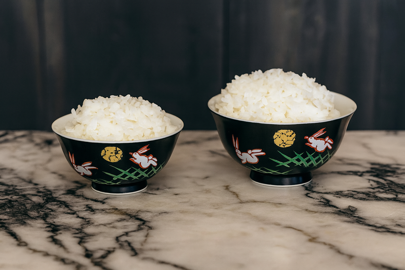JAPANESE KUTANI PORCELAIN RICE BOWL SET – TRADITIONAL HANDCRAFTED TABLEWARE