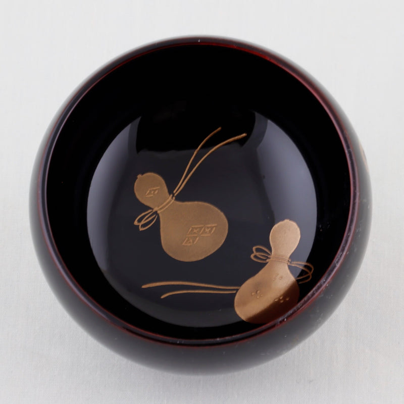 WAJIMA LACQUERWARE GUINOMI TAME-NURI HYŌTAN MAKI-E
