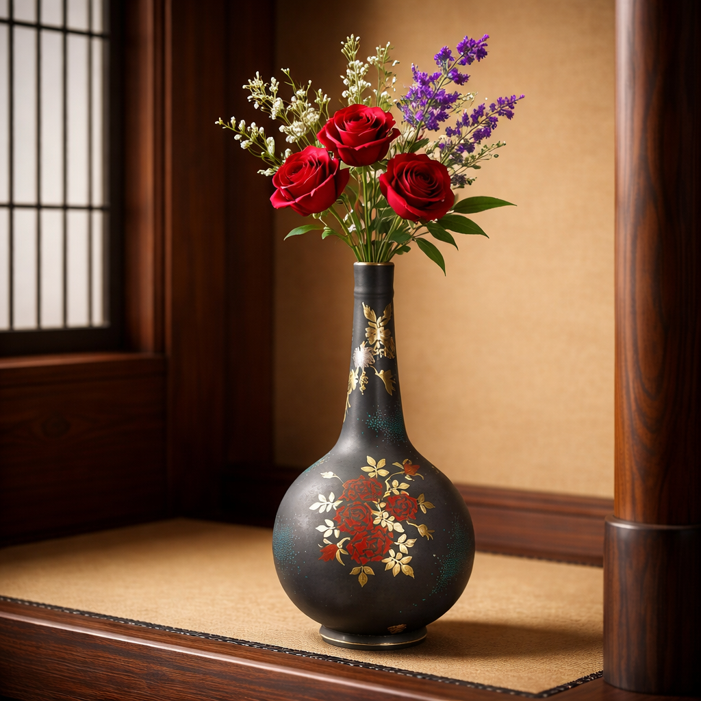 Japanese Ceramic Vase | Kutani Ware & Handmade Traditional