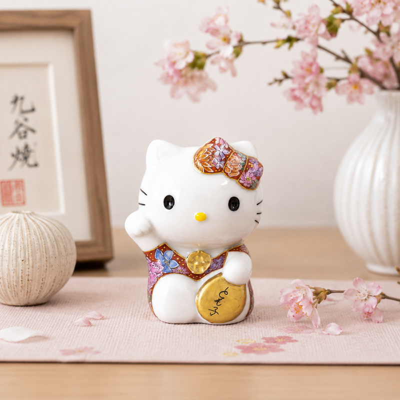 KUTANI WARE HELLO KITTY FIGURE / TOMOKO SUZUKI
