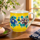 KUTANI WARE MUG CUP YOSHIDAYA BOTAN  STYLE