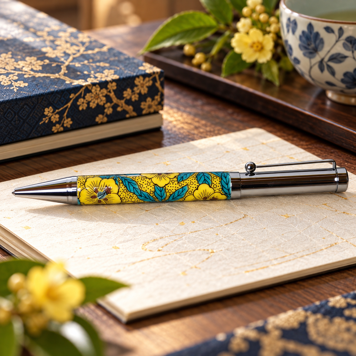 KUTANI WARE BALLPOINT PEN (AOI DESIGN) BP-03 / SEIKOU KLIN