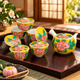 JAPANESE KUTANI TEAPOT SET YOSHIDAYA-STYLE PEONY / IKUMI SAWADA