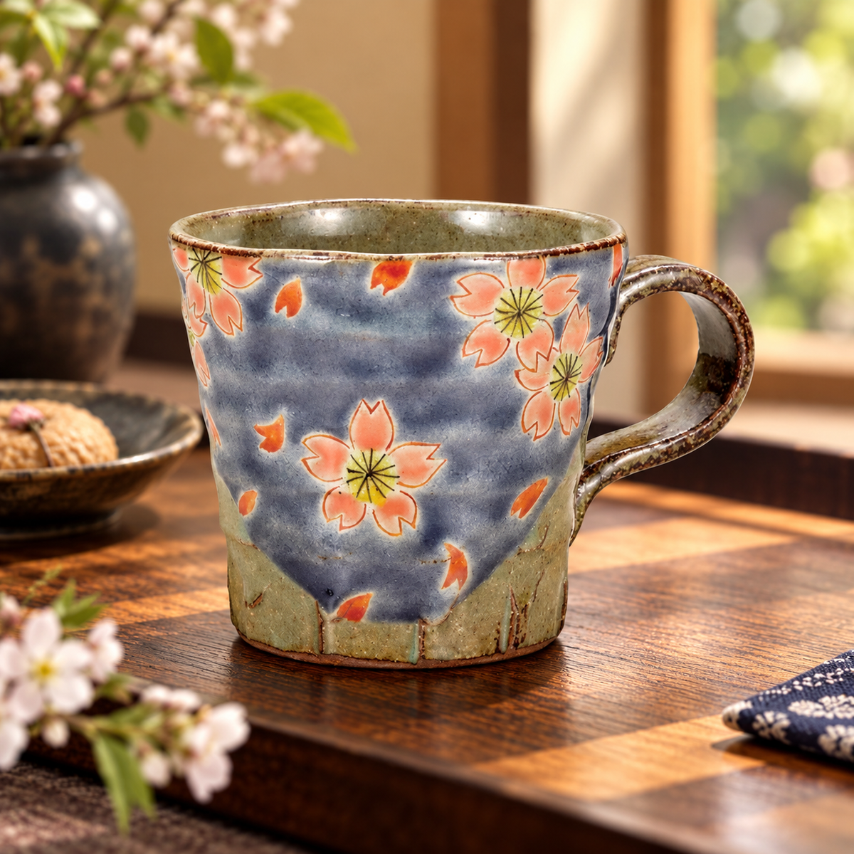 KUTANI WARE MUG SAKURA / KINUYO OKADA