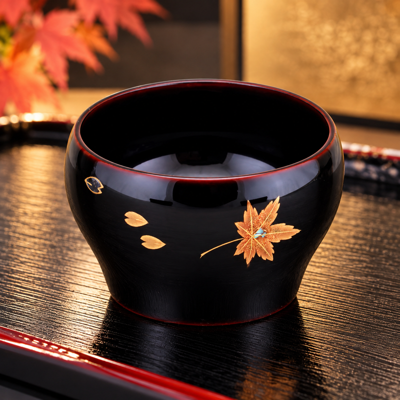 WAJIMA LACQUERWARE GUINOMI TAME-NURI ANNALS MAKI-E
