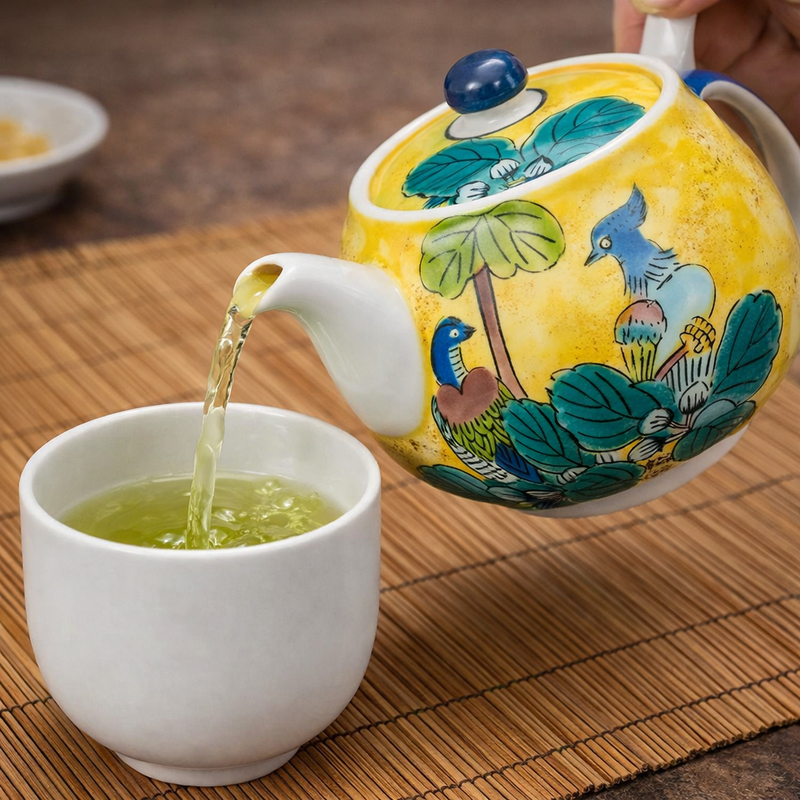 KUTANI WARE TEAPOT – YOSHIDAYA STYLE