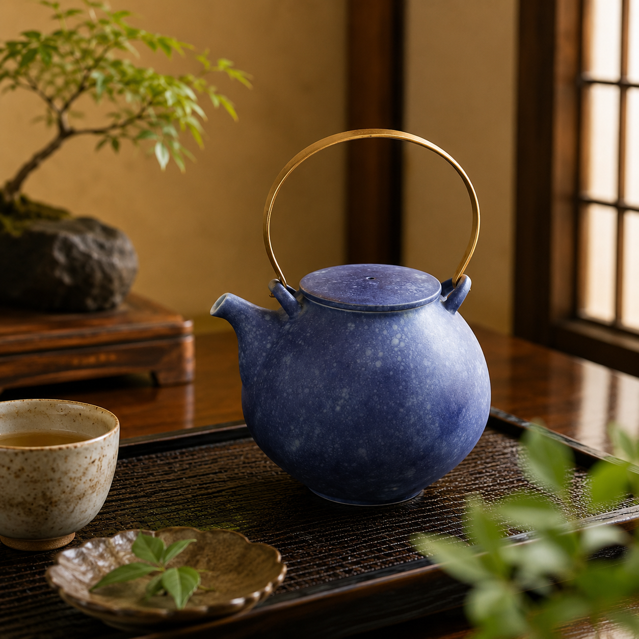 ARITA JAPANESE PORCELAIN TEAPOT – RISOGAMA COSMOS BLAST LARGE KYUSU POTTERY GIFT