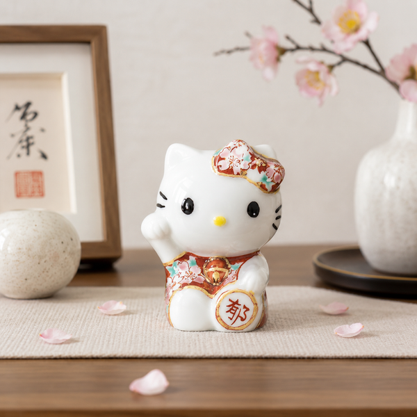 KUTANI WARE HELLO KITTY FIGURE / IKUMI SAWADA