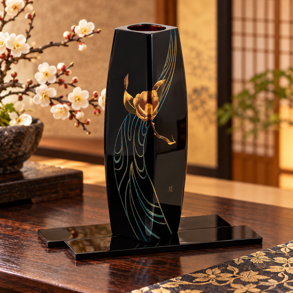 Wajima lacquerware Flower Vase