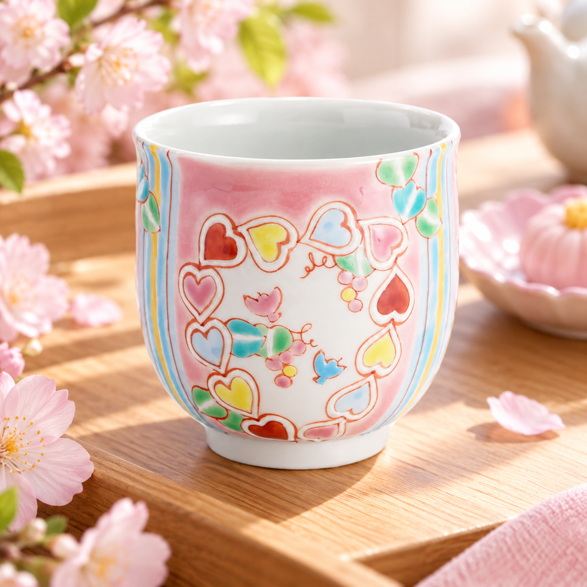 KUTANI WARE YUNOMI HEARTPIA  / GINSYUU KILN