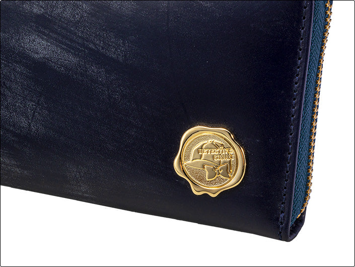 DETECTIVE CONAN BRITISH DETECTIVE PREMIUM LONG WALLET IN AUTHENTIC BRITISH BRIDLE LEATHER