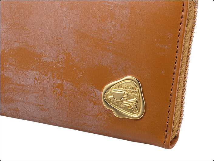 DETECTIVE CONAN BRITISH DETECTIVE PREMIUM LONG WALLET IN AUTHENTIC BRITISH BRIDLE LEATHER