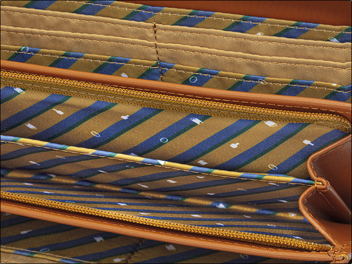 DETECTIVE CONAN BRITISH DETECTIVE PREMIUM LONG WALLET IN AUTHENTIC BRITISH BRIDLE LEATHER