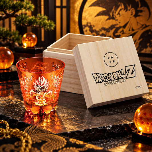 EDO KIRIKO DRAGON BALL Z GLASS SET | JAPANESE CUT GLASS