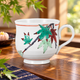 KUTANI WARE MUG CUP ASIATIC DAYFLOWER / TAISHI KILN