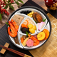 ARITA WARE  BLACK GLAZE FOUR-TIER JEWEL-SHAPED JUBAKO BENTO BOX – RISO KILN