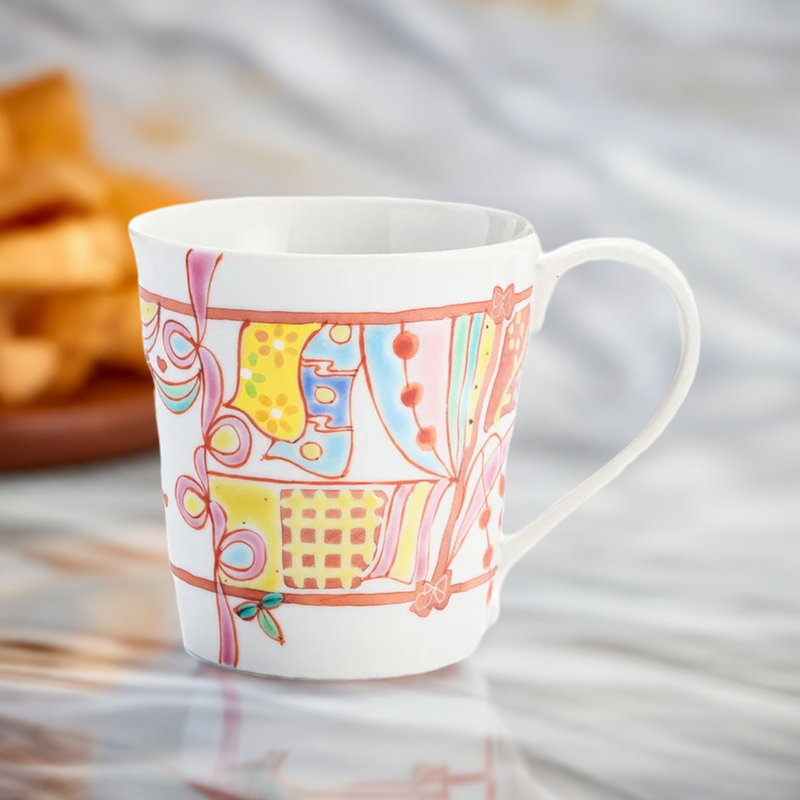 KUTANI JAPANESE MUG CUP MUG DYNASTY /GINSYUU KLIN