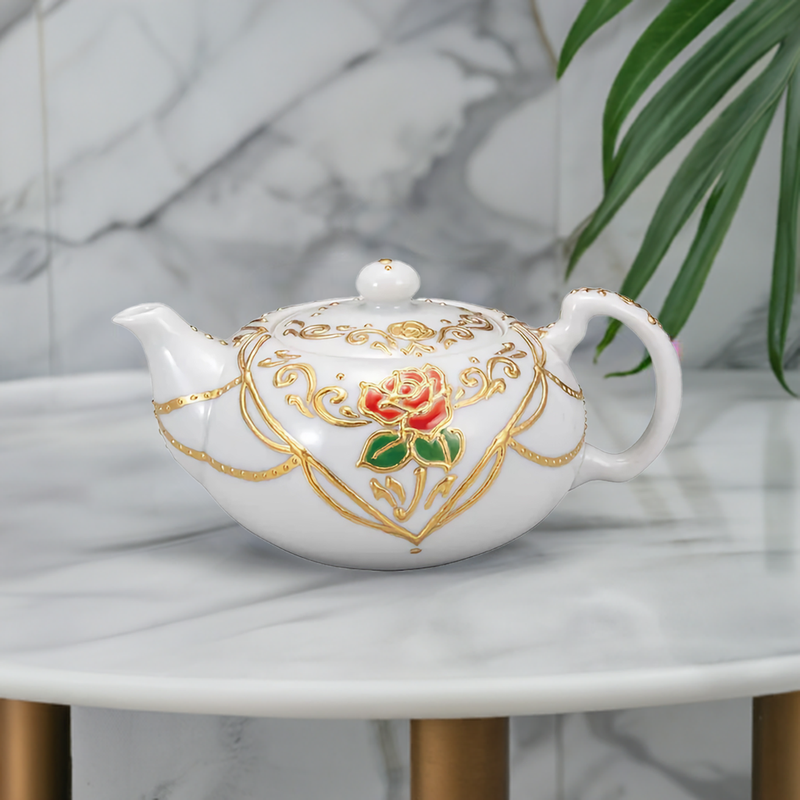 KUTANI WARE TEA POT HANAMUSUBI/SHIHO AIKAWA