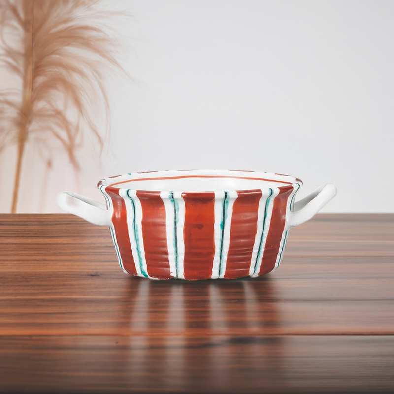 KUTANI WARE SOUP CUP RED JUGUSA