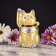 KUTANI WARE LUCKY CAT(MANEKI NEKO) GOLD