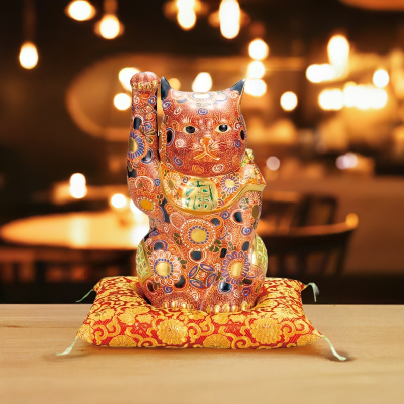 KUTANI WARE LUCKY CAT(MANEKI NEKO) MORI