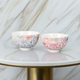 JAPANESE KUTANI RICE BOWL SET - HANA NO MAI (DANCE OF FLOWERS)