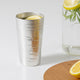 JAPANESE NOUSAKU BEER CUP – “SHIRAKABA” (WHITE BIRCH) | HANDCRAFTED TINWARE