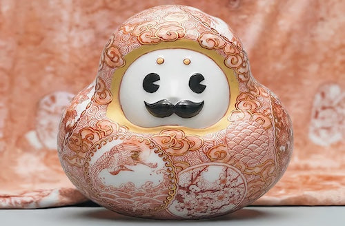 Kutani Lucky Mallet.Takasago Couple|Trditional Japanese Pottery