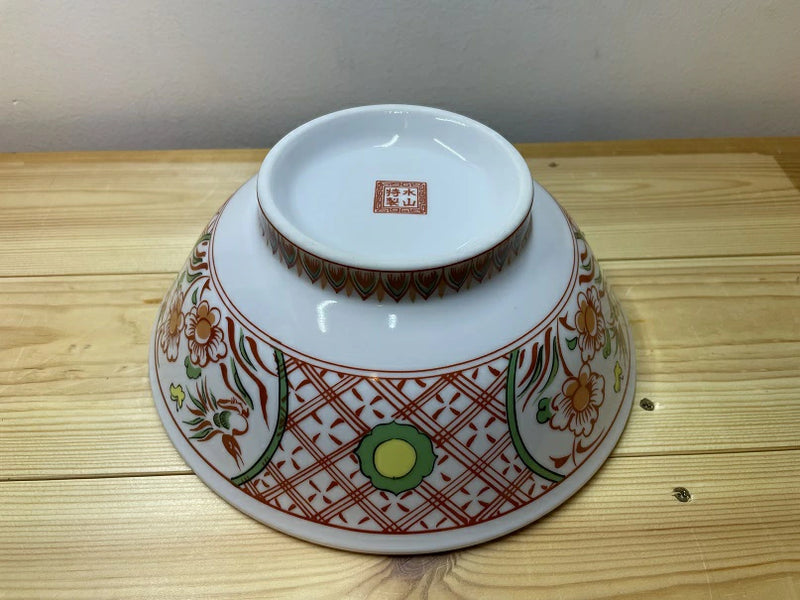 MINO WARE MANREKI FOOTED 7″ RAMEN BOWL | JAPANESE CERAMIC NOODLE BOWL | MADE IN JAPAN